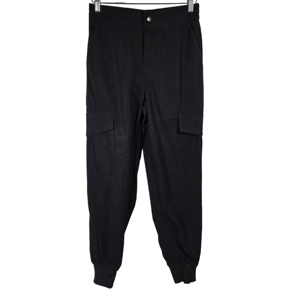 Area Stars Pants - AREA STARS Black Corduroy‎ Cargo Jogger Pants Women's Size Medium